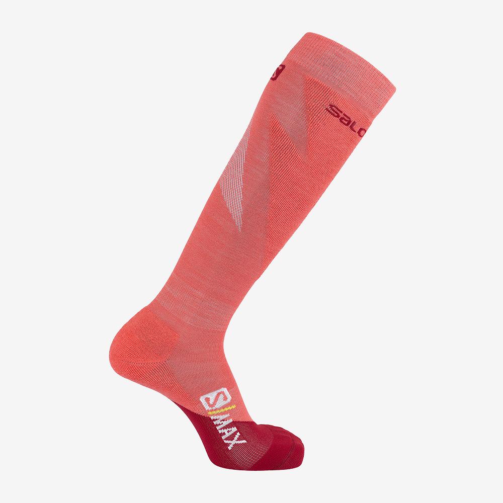 Salomon Israel S MAX W - Womens Socks - Pink (PDTB-01578)